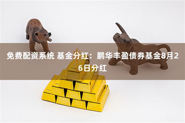 免费配资系统 基金分红：鹏华丰盈债券基金8月26日分红